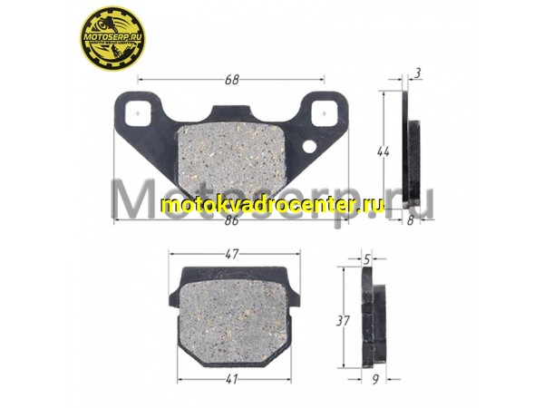 Купить  Колодки тормозные диск  Suzuki AD50,  ATV150 (передн.) (комп) (MM 15146 (R1 (Regul YL-F013 (MT K-979 купить с доставкой по Москве и России, цена, технические характеристики, комплектация фото  - motoserp.ru