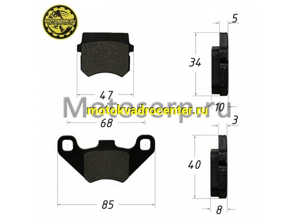 Купить  Колодки тормозные диск ATV 150-200Utt (задние)  (пар) (MT 10294 (ML 4851 (R1 (Regul SBP-F021 (ML 10253 (MOTO_SKUTER 9438 (MD 00010890 купить с доставкой по Москве и России, цена, технические характеристики, комплектация фото  - motoserp.ru