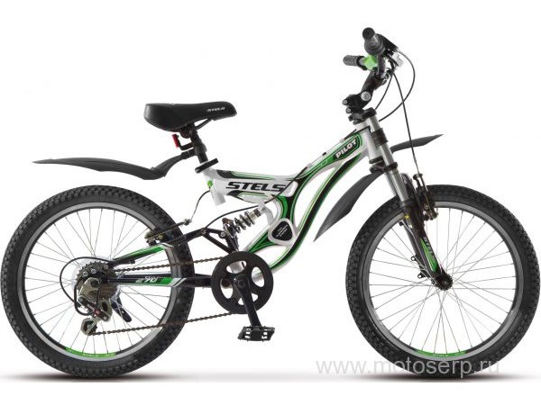 Купить  ====20" STELS PILOT-270 (Стелс Пилот-270) 20"; 6ск; рама-сталь; тормоз-V-Brake; двухподвес (шт) купить с доставкой по Москве и России, цена, технические характеристики, комплектация фото  - motoserp.ru