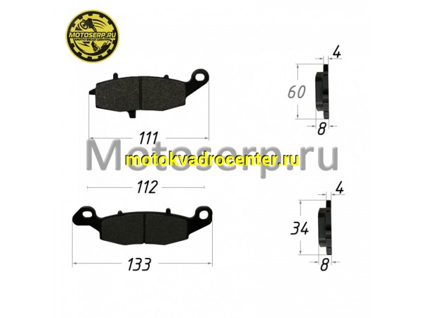 Купить  Колодки тормозные диск CF 650NK (пер) правая пара, E-464 аналог VD 352JL 00385 VESRAH, EBC FA229HH (зад) (пар) (MP A000-0801B0 купить с доставкой по Москве и России, цена, технические характеристики, комплектация фото  - motoserp.ru