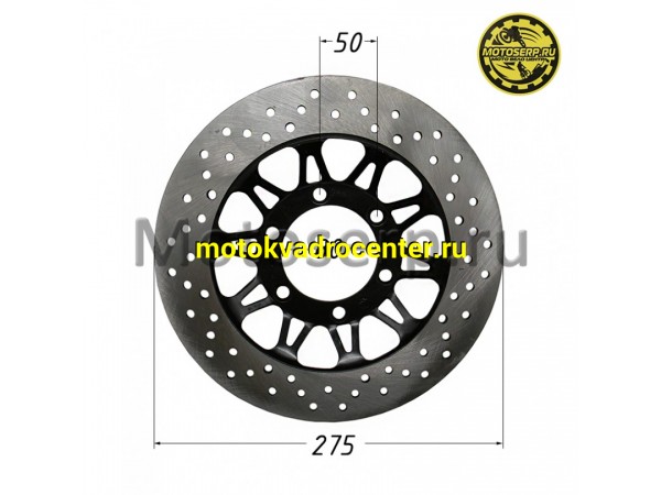 Купить  Диск тормозной передний YM Scorpion (275x80) (отв:6x50) (шт) (0 купить с доставкой по Москве и России, цена, технические характеристики, комплектация фото  - motoserp.ru
