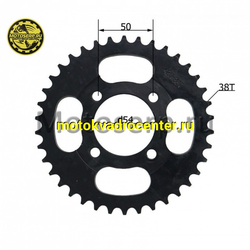 Купить  Звезда ведомая голая (венец) (420-38) (420-38T D-54mm, 4x50mm) Delta "DGH" (шт) (MT Z-429 (Дан купить с доставкой по Москве и России, цена, технические характеристики, комплектация фото  - motoserp.ru