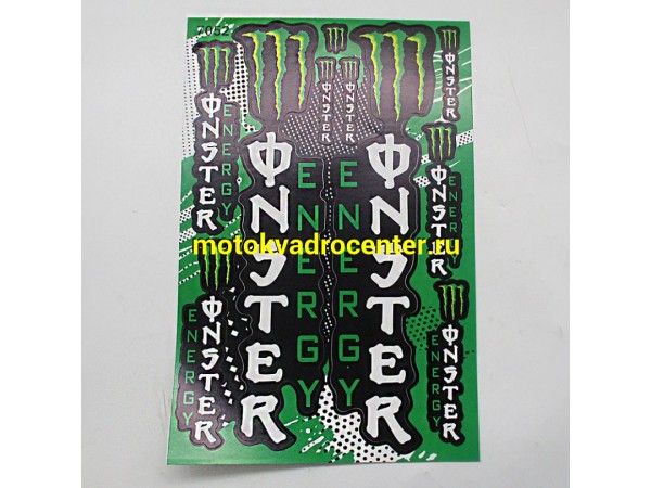 Купить  Наклейки (набор) MONSTER ENERGY  (17х26см) (шт) (MT N-681 купить с доставкой по Москве и России, цена, технические характеристики, комплектация фото  - motoserp.ru