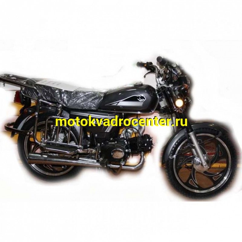 Купить  Мопед ALPHA YAGUAR 50/80 (Альфа Ягуар 50/80)  4Т; 50/80cc (поршневая в подарок); колеса 17"литые; 4пер, эл. старт;  хром.тахом; металл. кофр (шт) (R3 купить с доставкой по Москве и России, цена, технические характеристики, комплектация фото  - motoserp.ru