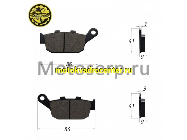 Купить  Колодки тормозные задние CB400 с1989-2004 год (пара)  (ML 6785 (MM 44871 купить с доставкой по Москве и России, цена, технические характеристики, комплектация фото  - motoserp.ru