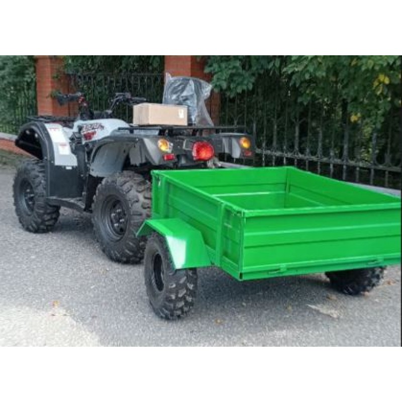 Купить  Прицеп металический для сцепки с ATV 1350х1050х325 мм, 300кг, фаркоп, колеса 8  (шт) (MM 96779 купить с доставкой по Москве и России, цена, технические характеристики, комплектация фото  - motoserp.ru
