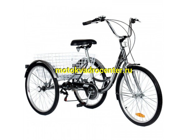 Купить  24&quot; DELTA TRIKE (Дельта Трайк) велосипед грузовой 24&quot;; 7ск; рама-сталь; тормоз-ножной/V-Brake (шт) (MM 38890  (0 купить с доставкой по Москве и России, цена, технические характеристики, комплектация фото  - motoserp.ru