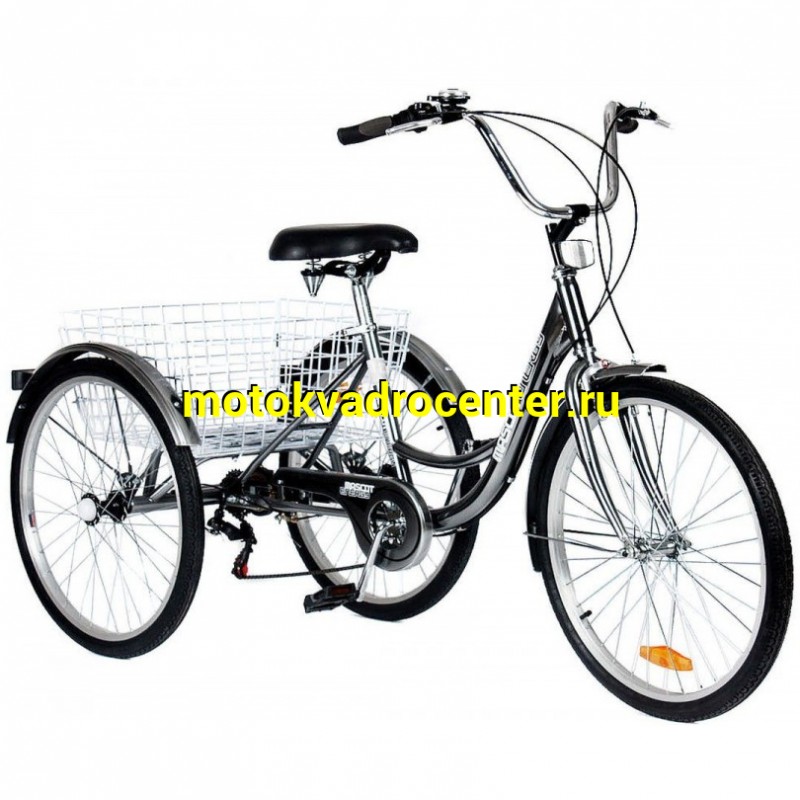 Купить  24" DELTA TRIKE (Дельта Трайк) велосипед грузовой 24"; 7ск; рама-сталь; тормоз-ножной/V-Brake (шт) (MM 38890  купить с доставкой по Москве и России, цена, технические характеристики, комплектация фото  - motoserp.ru