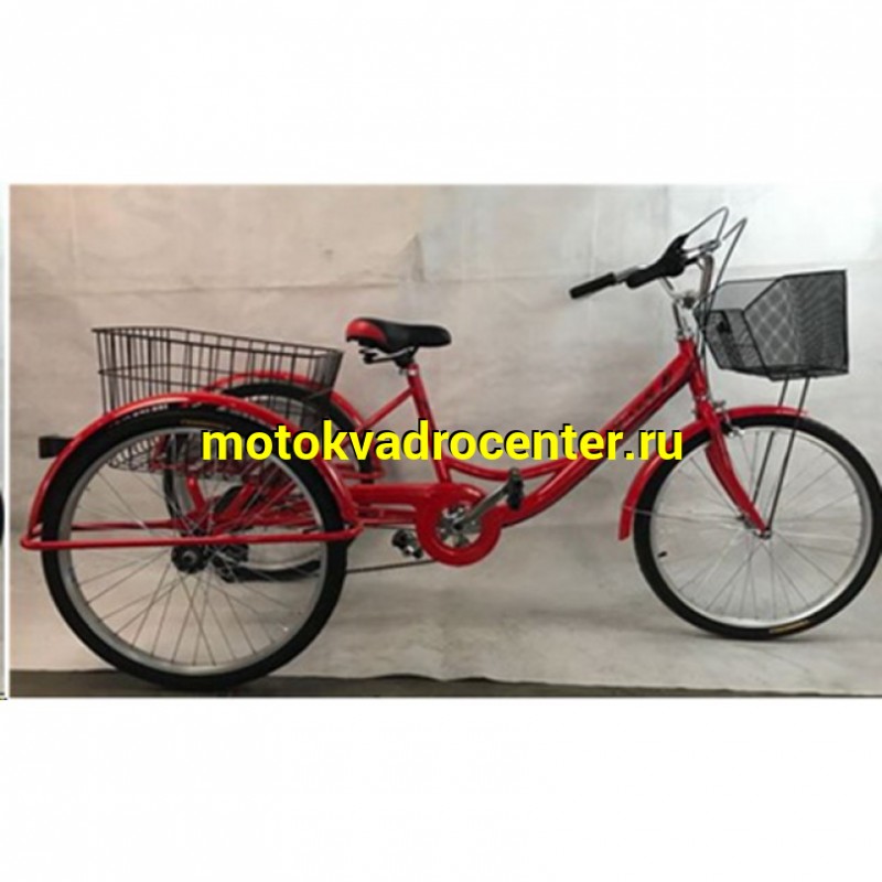 Купить  24" DELTA TRIKE (Дельта Трайк) велосипед грузовой 24"; 7ск; рама-сталь; тормоз-ножной/V-Brake (шт) (MM 38890  купить с доставкой по Москве и России, цена, технические характеристики, комплектация фото  - motoserp.ru