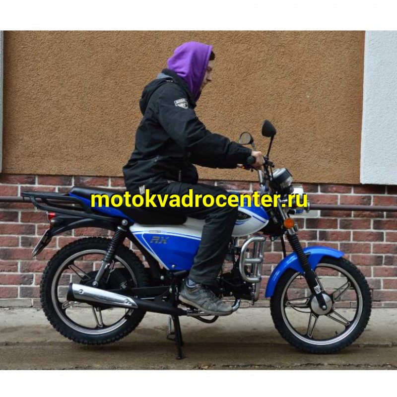 Купить  Мопед VENTO RIVA -II RX 50 NEW увелич. мощность (Венто Рива эр икс 50) 4Т; 50cc;  колеса 17"литые; 4пер, эл. старт;  хром. тахом (зал)(шт) 0125 (Vento купить с доставкой по Москве и России, цена, технические характеристики, комплектация фото  - motoserp.ru