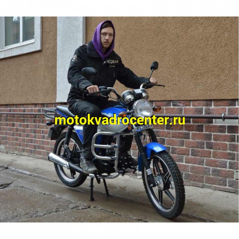 Купить  Мопед VENTO RIVA -II RX 50 NEW увелич. мощность (Венто Рива эр икс 50) 4Т; 50cc;  колеса 17"литые; 4пер, эл. старт;  хром. тахом (зал)(шт) 0125 (Vento купить с доставкой по Москве и России, цена, технические характеристики, комплектация фото  - motoserp.ru