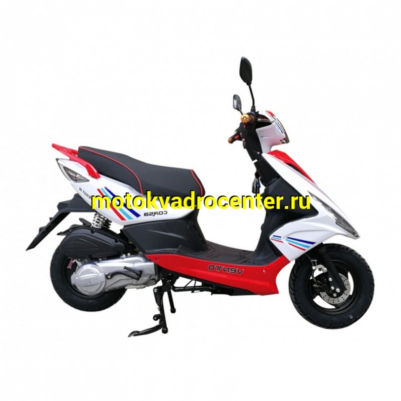 Купить  Скутер VENTO CORSA (Венто Корса) 50 cc; 1,5 местный, 4Т, возд. охлажд., диск/барабан, кол. 10"/10"(зал) (шт) 01500 (Vento купить с доставкой по Москве и России, цена, технические характеристики, комплектация фото  - motoserp.ru