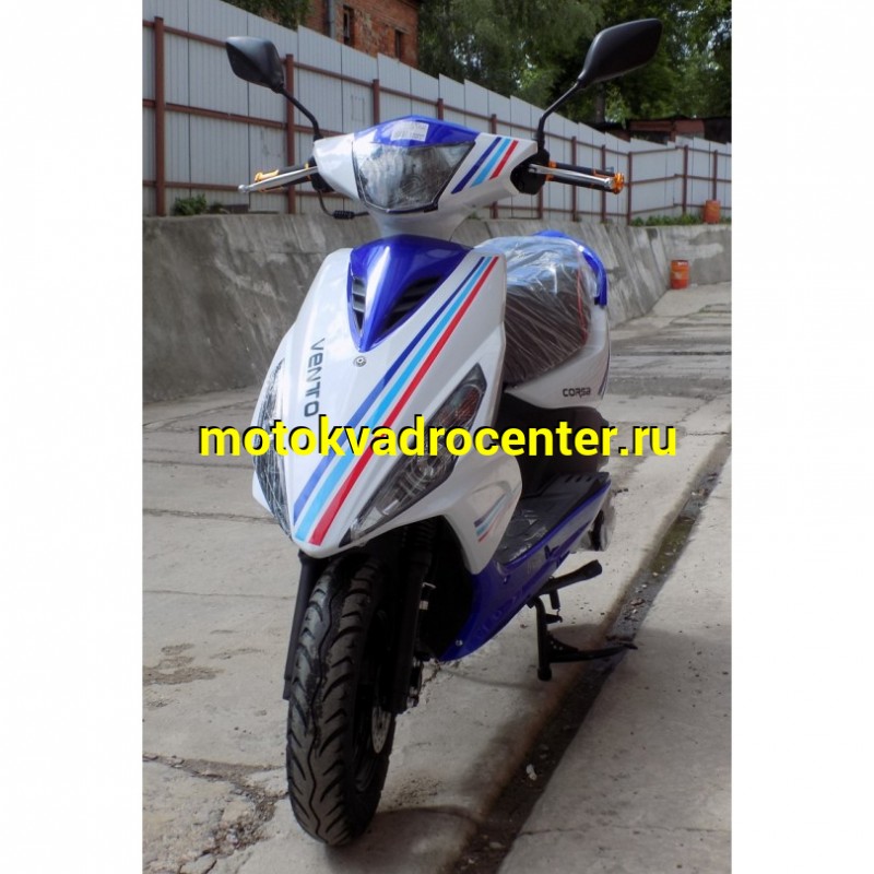 Купить  Скутер VENTO CORSA (Венто Корса) 50 cc; 1,5 местный, 4Т, возд. охлажд., диск/барабан, кол. 10"/10"(зал) (шт) 01500 (Vento купить с доставкой по Москве и России, цена, технические характеристики, комплектация фото  - motoserp.ru