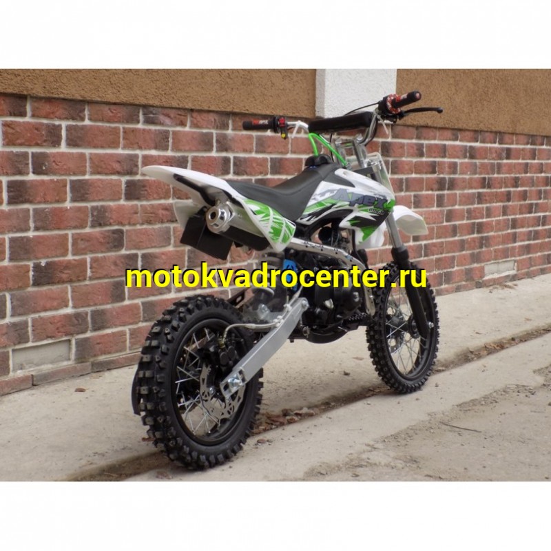 Купить  Питбайк Motoland APEX 10 зеленый (спортинв), 14/12, 4Т, 110cc, АВТОМАТ, эл-стартер, диск/диск (шт) (ML 11007 купить с доставкой по Москве и России, цена, технические характеристики, комплектация фото  - motoserp.ru