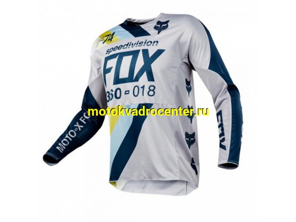 Купить  Джерси (футболка для мотокросса) Fox 360 Draftr Jersey Light Grey S (19418-097-S) (шт) (0 купить с доставкой по Москве и России, цена, технические характеристики, комплектация фото  - motoserp.ru