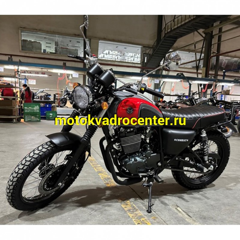 Купить  Мотоцикл ММ COMBAT SCRAMBLER 400 (Комбат 400)  397cc , (с ПТС)  4Т, 4клап., 5ск, кол. 19"/18" он же GEON BULLET 400, SHINERAY 400, MASH 500 (зал) (шт) купить с доставкой по Москве и России, цена, технические характеристики, комплектация фото  - motoserp.ru