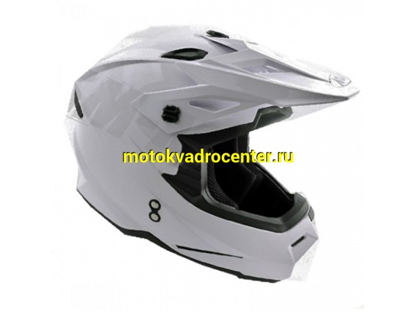 Купить  Шлем Кросс Ataki MX801 Solid  белый глянцевый р-р S 1150гр  (шт)  (SM 020229-880-6716  купить с доставкой по Москве и России, цена, технические характеристики, комплектация фото  - motoserp.ru