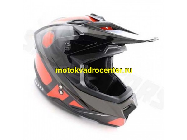 Купить  Шлем Кросс Ataki MX801 Strike Hi-Vis оранжевый/черный матовый  р-р L 1150гр (шт)  (SM 020229-880-2691 купить с доставкой по Москве и России, цена, технические характеристики, комплектация фото  - motoserp.ru