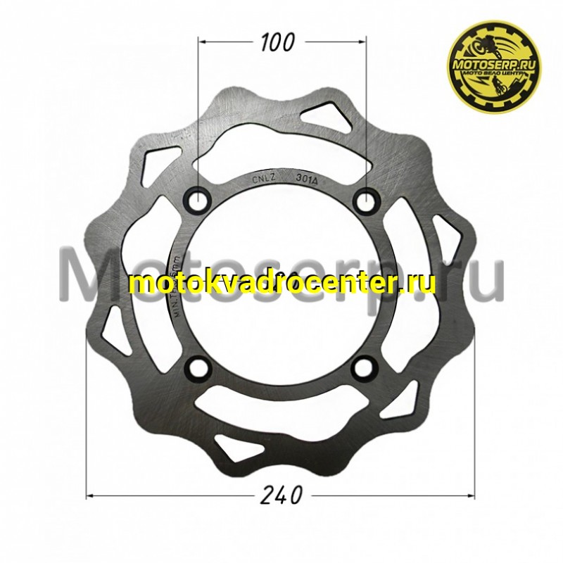 Купить  Диск тормозной передний Suzuki Dr 200 /Baltmotors 59411QMN200 (240x120) (отв:4x100) (шт) (BL купить с доставкой по Москве и России, цена, технические характеристики, комплектация фото  - motoserp.ru