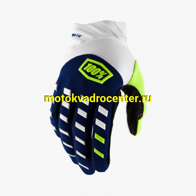 Купить  Перчатки 100% Airmatic Glove Navy/White M 2025 (10000-00016) (пар) (Fox УТ-00022166 купить с доставкой по Москве и России, цена, технические характеристики, комплектация фото  - motoserp.ru