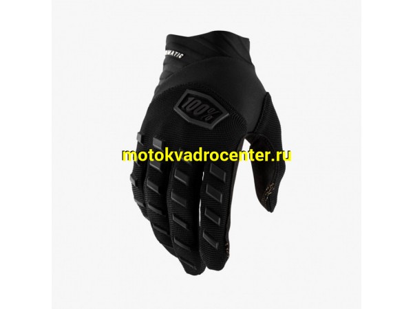 Купить  Перчатки 100% Airmatic Glove Black/Charcoal 2XL 2025 (10000-00004) (пар) (Fox УТ-00022166 купить с доставкой по Москве и России, цена, технические характеристики, комплектация фото  - motoserp.ru