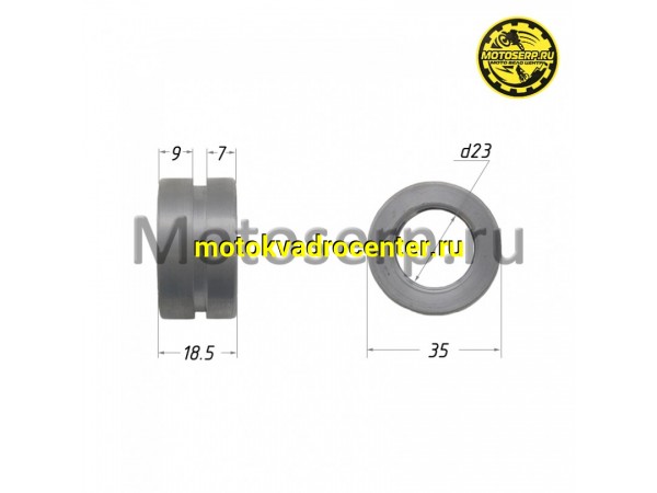 Купить  Втулка клапана выхолопных газов (35*23*18.5) GR7 MT-250 2T OEM   (шт)  (SM 018-7637 купить с доставкой по Москве и России, цена, технические характеристики, комплектация фото  - motoserp.ru