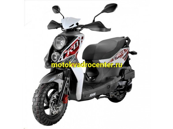 Купить  Скутер SYM CROX 125 Белый 4Т, 125сс, литые кол.12&quot;/12&quot;,  диск./бараб, внедор. резина. (шт) купить с доставкой по Москве и России, цена, технические характеристики, комплектация фото  - motoserp.ru