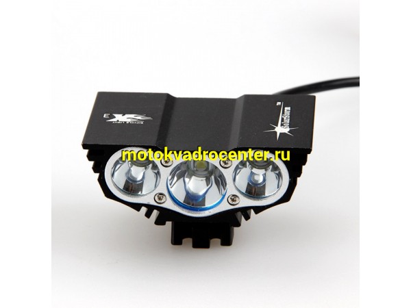 Купить  Фара передн LED X3 (CREE) (супер-яркий + аккумулятор + зарядка) Вело (шт) (ML 8054 купить с доставкой по Москве и России, цена, технические характеристики, комплектация фото  - motoserp.ru