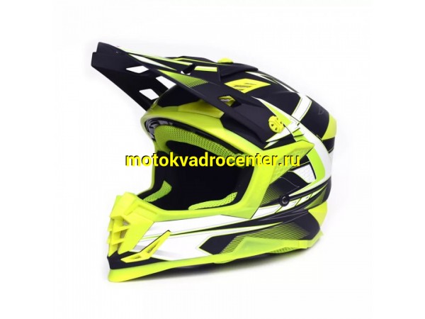 Купить  Шлем Кросс Ataki SC-16 Rift Hi-Vis желтый/черный матовый  р-р XS (шт) (SM 880-9169 купить с доставкой по Москве и России, цена, технические характеристики, комплектация фото  - motoserp.ru