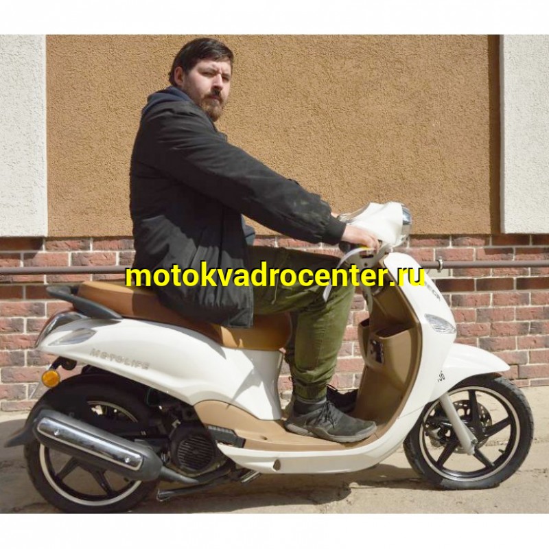 Купить  Скутер MOTOLIFE CY125T-3B (Мотолайф Веспа) (реплика VESPA) 4Т, 125сс, литые 14"/14",  диск./бараб. (Бер) (шт) (0 купить с доставкой по Москве и России, цена, технические характеристики, комплектация фото  - motoserp.ru