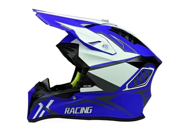 Купить  Шлем Кросс MOTAX 127 Matt Blue/White (G23) (S) (шт) (MOTAX купить с доставкой по Москве и России, цена, технические характеристики, комплектация фото  - motoserp.ru