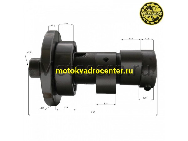 Купить  Распредвал 156FMI/157FMI,161FMJ,166FMM (CB125-250) ZS (посадка под втулку) 4т.(шт)  (MD 02722 купить с доставкой по Москве и России, цена, технические характеристики, комплектация фото  - motoserp.ru