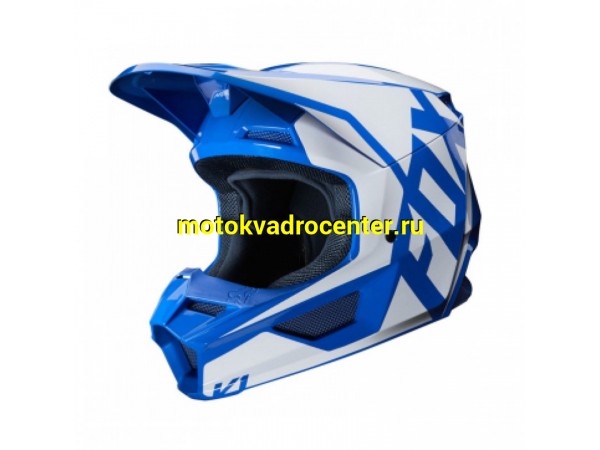 Купить  Шлем Кросс Fox V1 Prix Helmet Blue L 59-60cm (25471-002-L) 1450гр (модель 2020г) (шт) (Fox Н66033 купить с доставкой по Москве и России, цена, технические характеристики, комплектация фото  - motoserp.ru