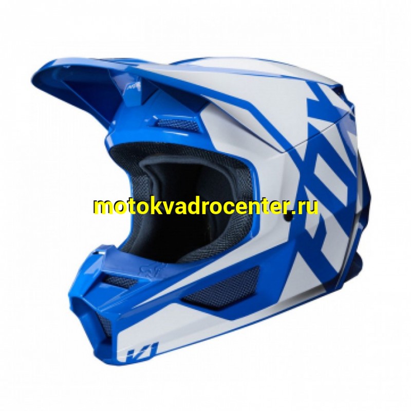 Купить  Шлем Кросс Fox V1 Prix Helmet Blue L 59-60cm (25471-002-L) 1450гр (модель 2020г) (шт) (Fox Н66033 купить с доставкой по Москве и России, цена, технические характеристики, комплектация фото  - motoserp.ru