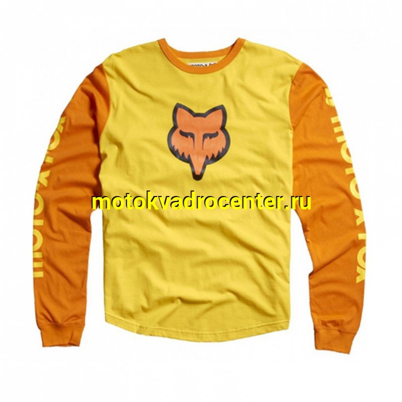 Купить  Футболка Moto-X L/S Khit (длинный рукав) желтая (S) (шт) (0 купить с доставкой по Москве и России, цена, технические характеристики, комплектация фото  - motoserp.ru