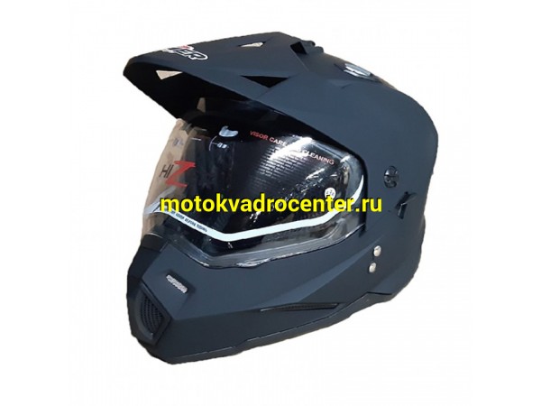 Купить  Шлем Кросс HIZER J6802 (мотард) (L) matt/black 1350гр.  (шт) (ML 13547 купить с доставкой по Москве и России, цена, технические характеристики, комплектация фото  - motoserp.ru