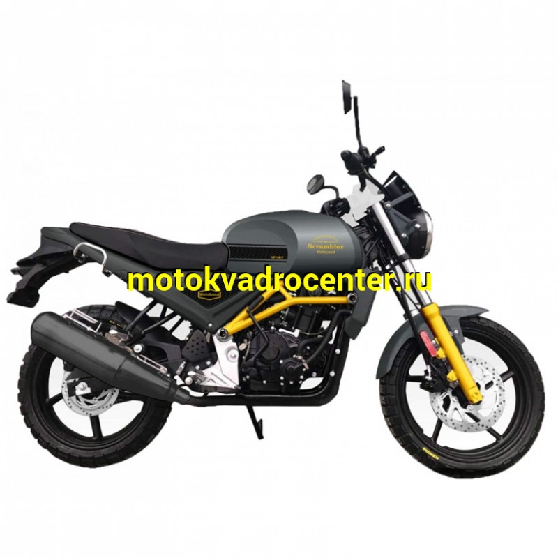 Купить  Мотоцикл Motoland SCRAMBLER 250cc, 4Т (165FMM) диск/диск,100/80-17"/140/60-17", эл/кикстарт, LED фара/поворот (шт) (ML 13437 купить с доставкой по Москве и России, цена, технические характеристики, комплектация фото  - motoserp.ru