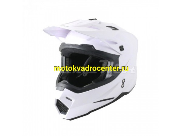 Купить  Шлем Кросс Ataki JK801 Solid белый глянцевый  р-р S 1150гр (шт)  (SM 880-7737 купить с доставкой по Москве и России, цена, технические характеристики, комплектация фото  - motoserp.ru