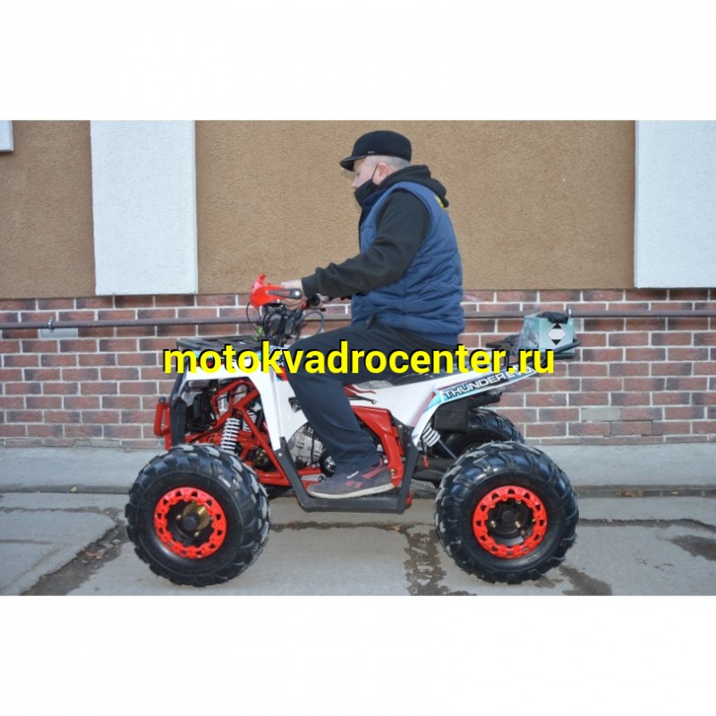 Купить  125cc Квадроцикл Wels THUNDER EVO 125 , 125сс, утилит. 9-12 лет, кол.8" штамп, автомат, реверс, сигнал с контр. тормоза Диск/диск, и пр. (шт) купить с доставкой по Москве и России, цена, технические характеристики, комплектация фото  - motoserp.ru