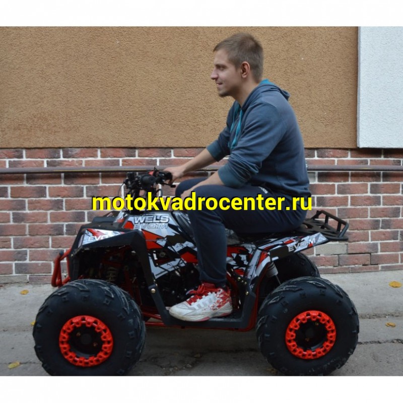 Купить  110cc Квадроцикл Wels THUNDER EVO 110, 110сс, утилит. 9-12 лет, кол.7" автомат, реверс, сигнал с контр. тормоза Диск/диск, и пр. (шт) купить с доставкой по Москве и России, цена, технические характеристики, комплектация фото  - motoserp.ru