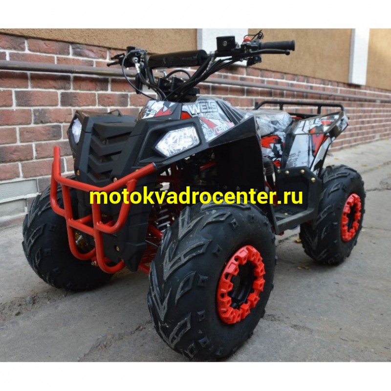 Купить  110cc Квадроцикл Wels THUNDER EVO 110, 110сс, утилит. 9-12 лет, кол.7" автомат, реверс, сигнал с контр. тормоза Диск/диск, и пр. (шт) купить с доставкой по Москве и России, цена, технические характеристики, комплектация фото  - motoserp.ru