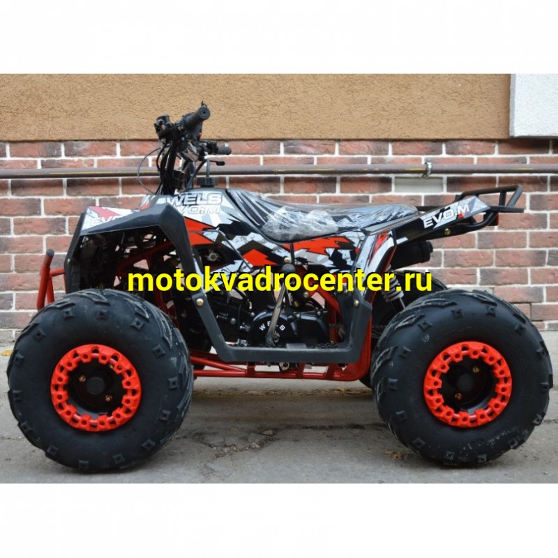 Купить  110cc Квадроцикл Wels THUNDER EVO 110, 110сс, утилит. 9-12 лет, кол.7" автомат, реверс, сигнал с контр. тормоза Диск/диск, и пр. (шт) купить с доставкой по Москве и России, цена, технические характеристики, комплектация фото  - motoserp.ru