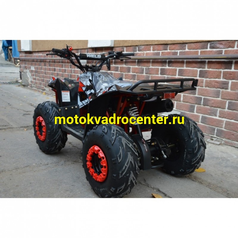 Купить  110cc Квадроцикл Wels THUNDER EVO 110, 110сс, утилит. 9-12 лет, кол.7" автомат, реверс, сигнал с контр. тормоза Диск/диск, и пр. (шт) купить с доставкой по Москве и России, цена, технические характеристики, комплектация фото  - motoserp.ru