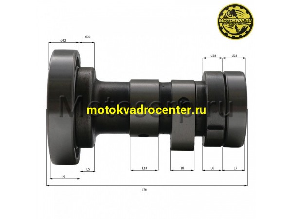 Купить  Распредвал 154FMI/152FMI ALPHA 110, ACTIVE110 (шт) (TATA 10036114 купить с доставкой по Москве и России, цена, технические характеристики, комплектация фото  - motoserp.ru