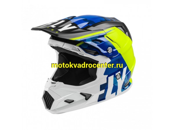 Купить  Шлем Кросс FLY RACING TOXIN TRANSFER синий/Hi-Vis желтый/белый (2021) XL (шт)  (SM 941-6295 купить с доставкой по Москве и России, цена, технические характеристики, комплектация фото  - motoserp.ru