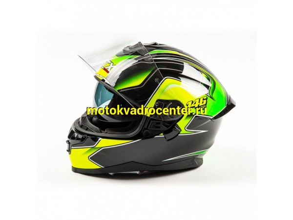 Купить  Шлем закрытый GTX 5672 (S) #3 BLACK/FLUO YELLOW GREEN (шт) (0 купить с доставкой по Москве и России, цена, технические характеристики, комплектация фото  - motoserp.ru