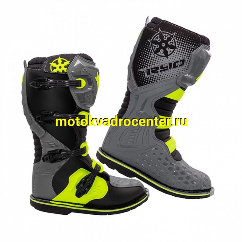 Купить  Мотоботы кросс. RYO Racing MX3 (защ. голени), серые 42" (Ч/З) (пара) (Regul 304402-4 купить с доставкой по Москве и России, цена, технические характеристики, комплектация фото  - motoserp.ru