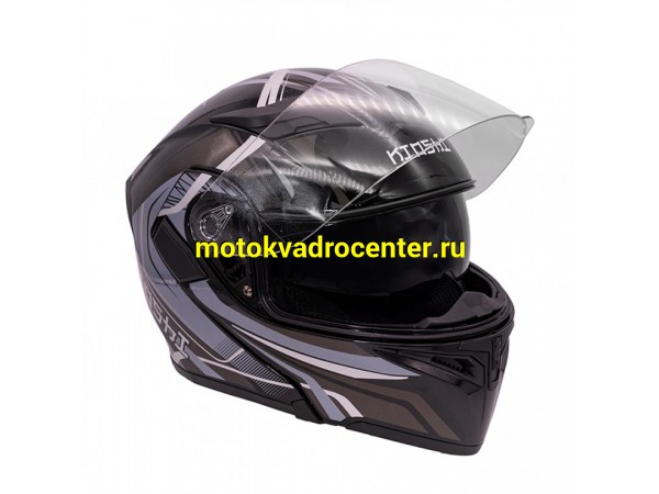 Купить  Шлем трансформер (модуляр) KIOSHI Tourist 902 серо-синий р-р XL (шт) (Regul 102288-16 купить с доставкой по Москве и России, цена, технические характеристики, комплектация фото  - motoserp.ru