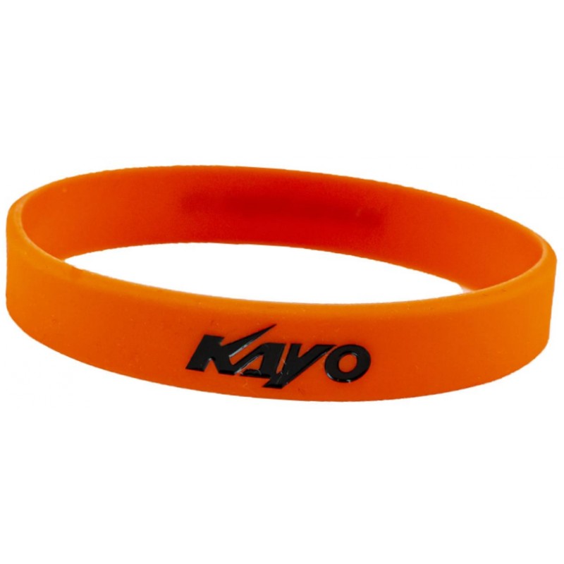 Купить  Браслет   "KAYO"  (оранжевый, чёрная надпись) (шт) (SM 803-3442 купить с доставкой по Москве и России, цена, технические характеристики, комплектация фото  - motoserp.ru