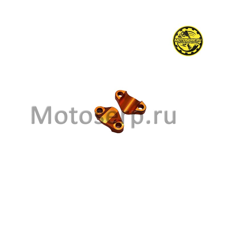 Купить  Крепление (кронштейн, хомут, зажим) руля Avantis Enduro D28,6mm, Крепление руля верхнее оранжевый (пара) (AVANTIS 13992  купить с доставкой по Москве и России, цена, технические характеристики, комплектация фото  - motoserp.ru